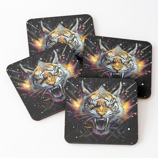 Item preview, Roaring Galactic Tiger with Cosmic Energy Burst designed and sold by Daagath.