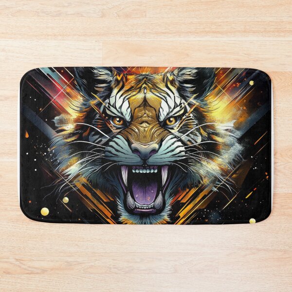 Item preview, Exploding Star Tiger with Roaring Cosmic Fury designed and sold by Daagath.