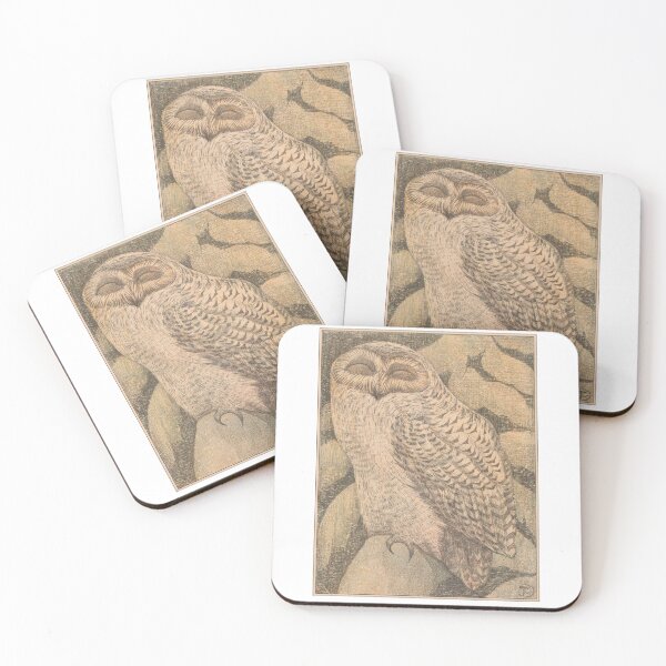 Item preview, December calendar page with snowy owl designed and sold by felttipcat.