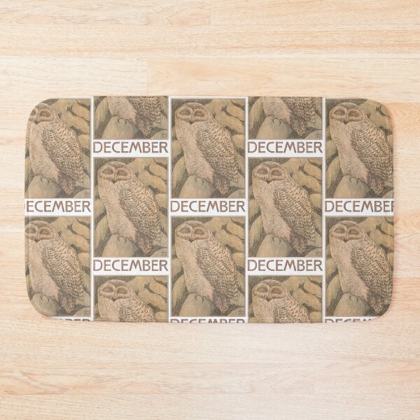 Item preview, December calendar page with snowy owl designed and sold by felttipcat.