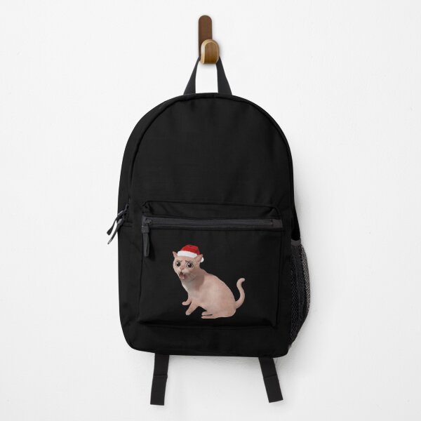 Item preview, Scared Christmas Cat in Santa Hat designed and sold by BlendArts.