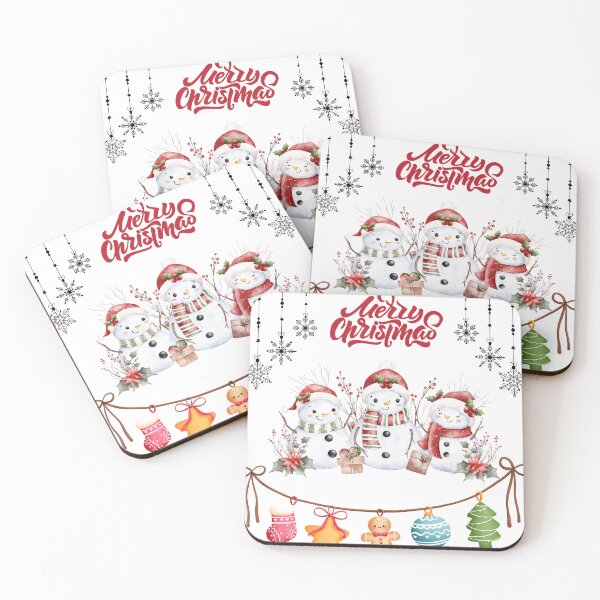 Item preview, Joyful Snowman Family Christmas Scene, Festive Snowfolk Celebration, Snowman Wonderland Christmas, Season’s Greetings from Frosty Friends designed and sold by GDbanners.