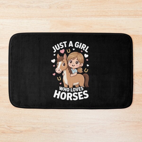Item preview, Girl Who Loves Horses Just A Girl Equestrian Riding Mare Pony designed and sold by Gogetgiggles.