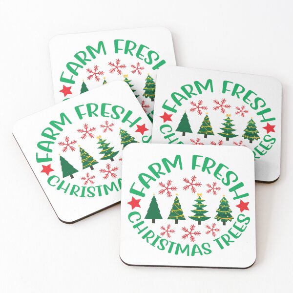Item preview, Farm Fresh Christmas Trees - Rustic Holiday Decor Slogan designed and sold by FuzionRaptor.