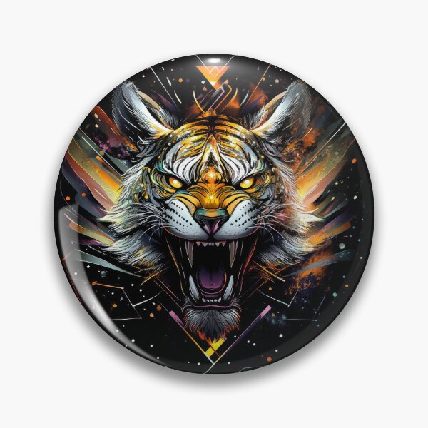 Item preview, Galactic Neon Tiger with Hyperspace Roar designed and sold by Daagath.