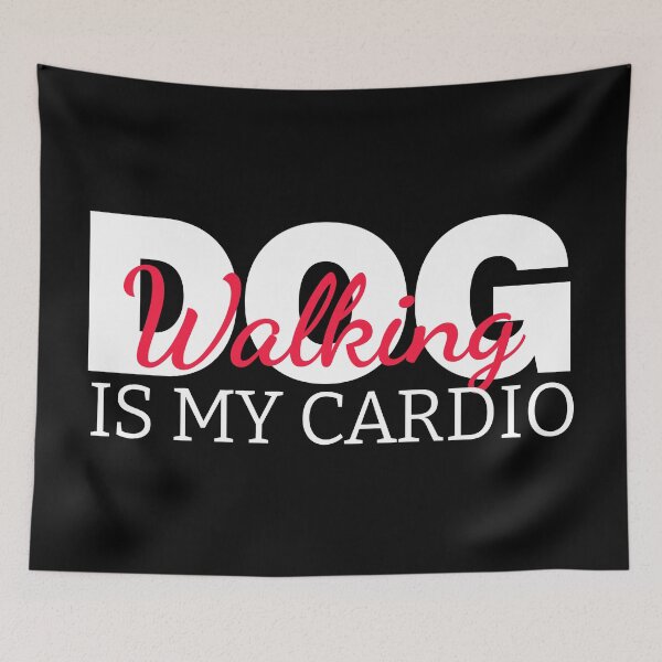 Item preview, Dog Walking Is My Cardio – Funny Puppy Quote Gift for Dog Lovers, Pet Owners & Animal Fans designed and sold by karibov.