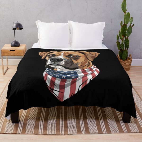 Item preview, Boxer Patriotic American Flag Scarf Breed Boxer Dog Lover USA designed and sold by Gogetgiggles.
