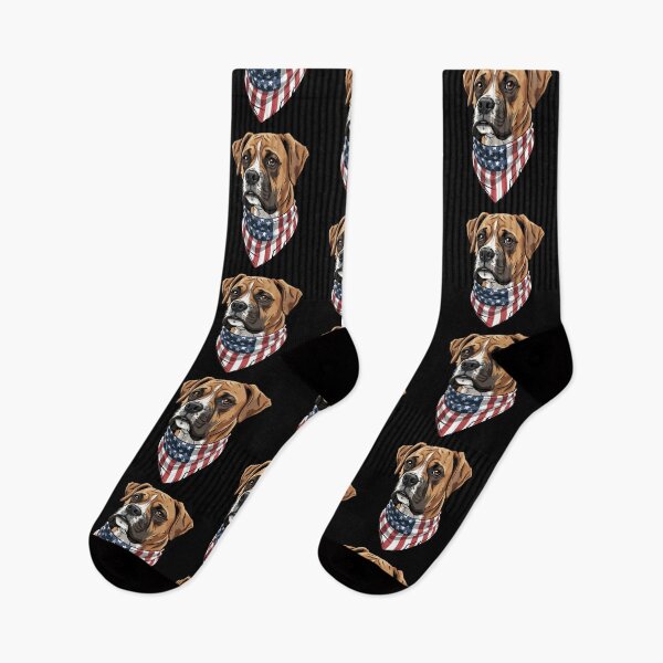 Item preview, Boxer Patriotic American Flag Scarf Breed Boxer Dog Lover USA designed and sold by Gogetgiggles.