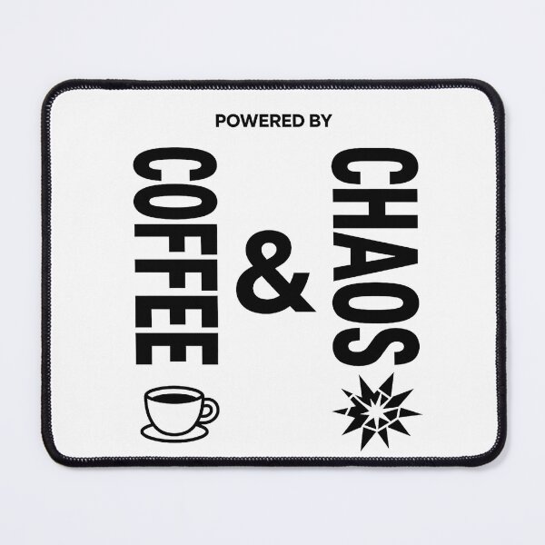 Item preview, Powered By Coffee And Chaos Mom Life Motherhood Survival Typography Design designed and sold by GiftsForge.