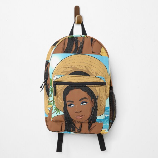 Item preview, A Drawing of Janelle Monáe on a beach in Costa Rica designed and sold by MattBStickers.