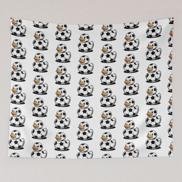 Item preview, Soccer Ball Rubber Duck Cute Design designed and sold by MonkiFlipp.