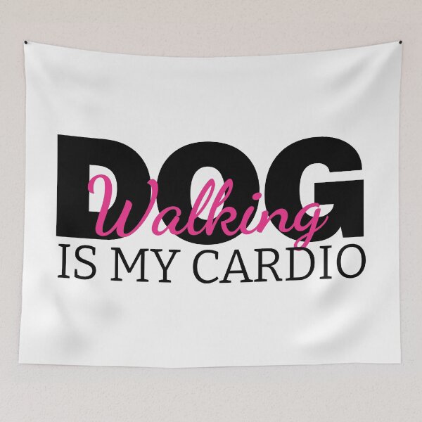 Item preview, Dog Walking Is My Cardio Funny Dog Mom Sarcastic Puppy Lover Gift Idea designed and sold by karibov.