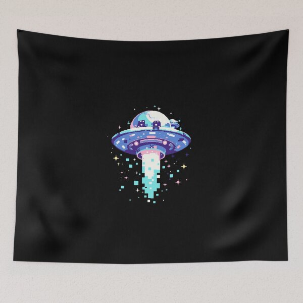 Item preview, Retro Pixel Ufo designed and sold by SMARTKIT  DESIGNAGENCY.