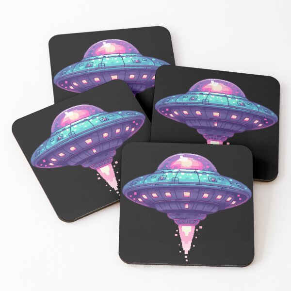 Item preview, Retro Pixel Ufo designed and sold by SMARTKIT  DESIGNAGENCY.
