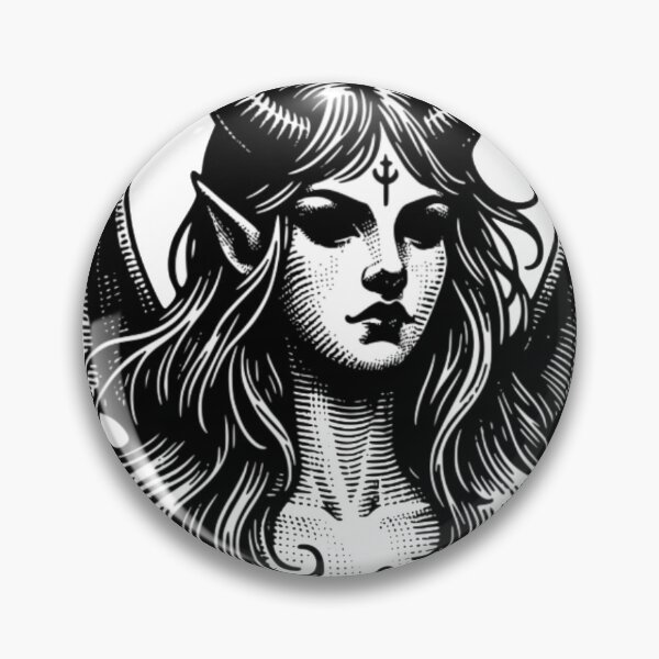 Item preview, Dark Horned Demoness Portrait designed and sold by ohemsarah.