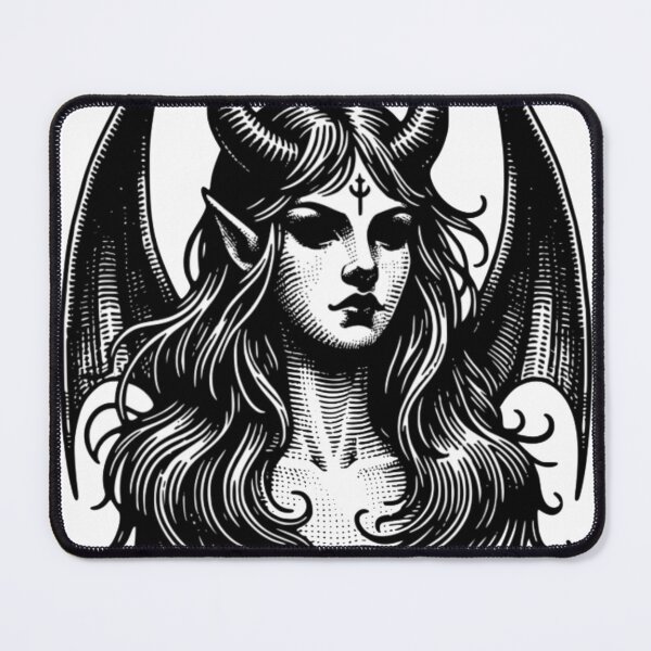 Item preview, Dark Horned Demoness Portrait designed and sold by ohemsarah.