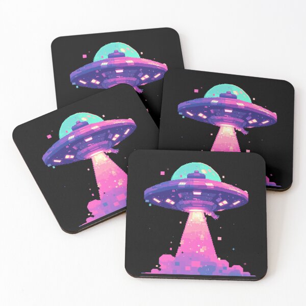 Item preview, Retro Pixel Ufo designed and sold by SMARTKIT  DESIGNAGENCY.