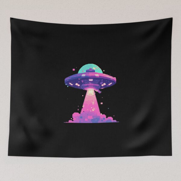 Item preview, Retro Pixel Ufo designed and sold by SMARTKIT  DESIGNAGENCY.