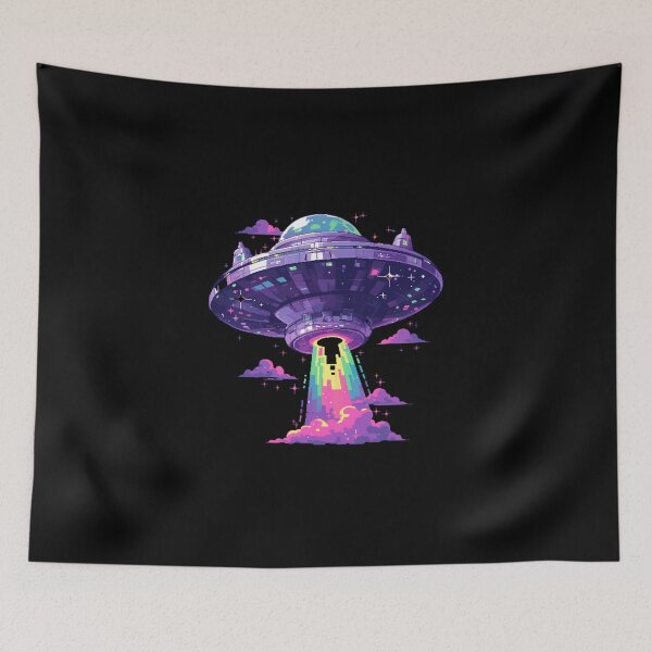 Item preview, Retro Pixel Ufo designed and sold by SMARTKIT  DESIGNAGENCY.