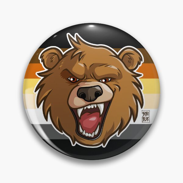 Item preview, BOBO LIKES TO GROWL - BEAR FLAG designed and sold by bobobear.
