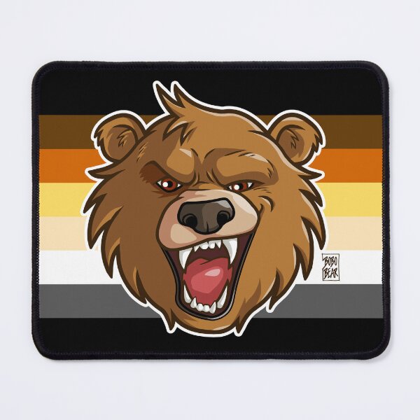 Item preview, BOBO LIKES TO GROWL - BEAR FLAG designed and sold by bobobear.