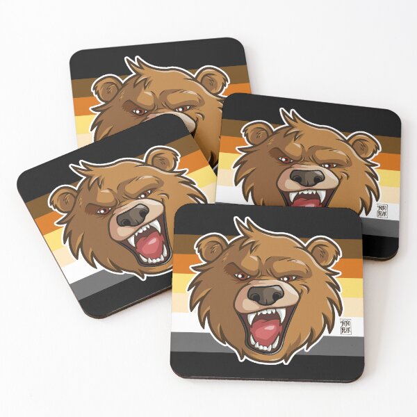 Item preview, BOBO LIKES TO GROWL - BEAR FLAG designed and sold by bobobear.