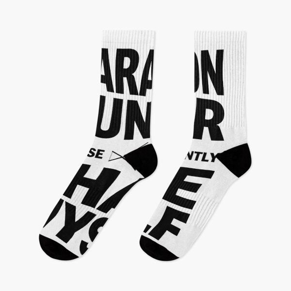 Item preview, Marathon Runner Because Apparently I Hate Myself Funny Running Typography designed and sold by GiftsForge.