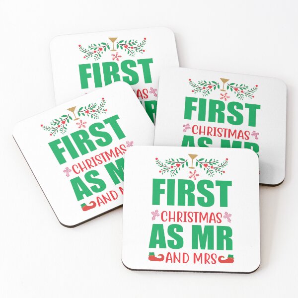 Item preview, First Christmas as Mr and Mrs - Newlywed Holiday Gift designed and sold by FuzionRaptor.