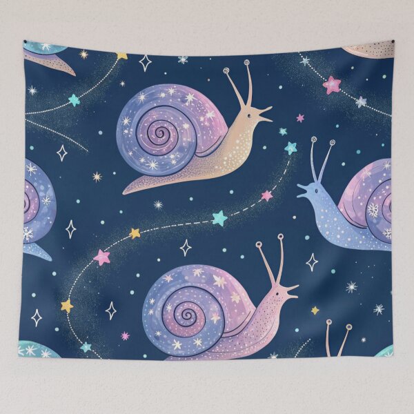 Item preview, Cosmic Neon Snails Pattern designed and sold by Lucky 777.