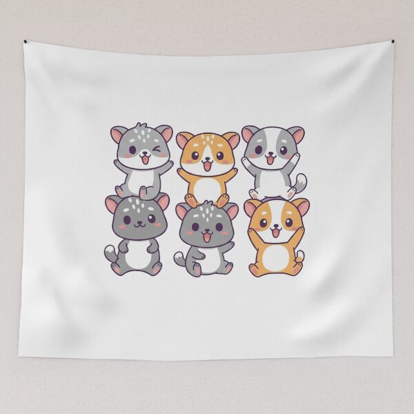 Item preview, Kawaii Six-Paw Squad designed and sold by Krfto.