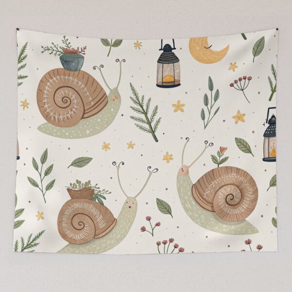 Item preview, Cosmic Neon Snails Pattern designed and sold by Lucky 777.