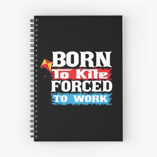 Item preview, Born to Kite Forced to Work Funny Kitesurfing Sarcasm Kiteboarding Gift Idea designed and sold by karibov.