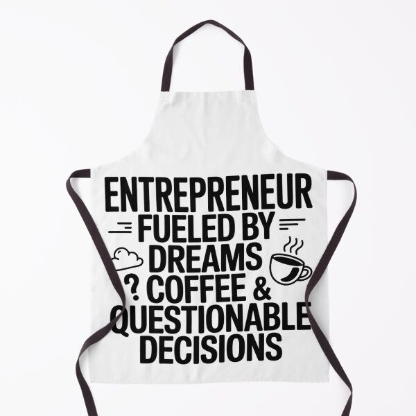 Item preview, Entrepreneur Fueled By Dreams Coffee And Questionable Decisions Typography designed and sold by GiftsForge.