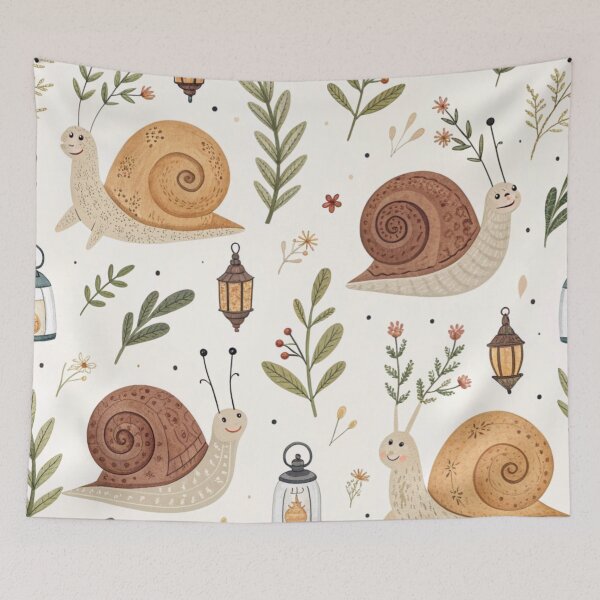 Item preview, Cosmic Neon Snails Pattern designed and sold by Lucky 777.