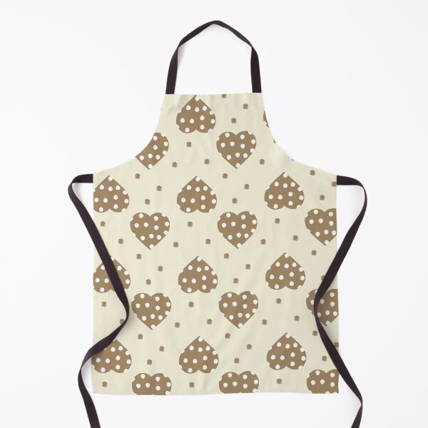 Item preview, Polka dot beige heart pattern designed and sold by MyYellowBird.