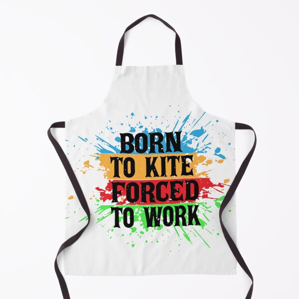 Item preview, Born to Kite Forced to Work – Funny Kitesurfing Quote Gift for Kite Flying & Wind Sport Lovers designed and sold by karibov.