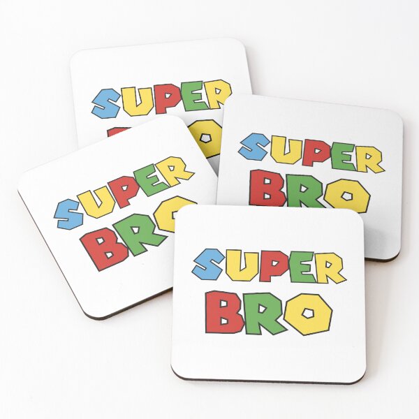 Item preview, Super Bro – Colorful Retro Block Letter Design designed and sold by TipTop GFX.