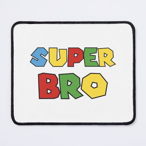 Item preview, Super Bro – Colorful Retro Block Letter Design designed and sold by TipTop GFX.