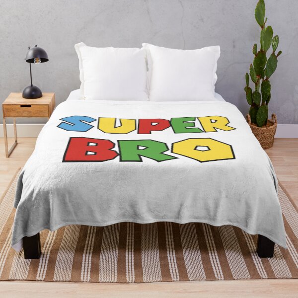 Item preview, Super Bro – Colorful Retro Block Letter Design designed and sold by TipTop GFX.