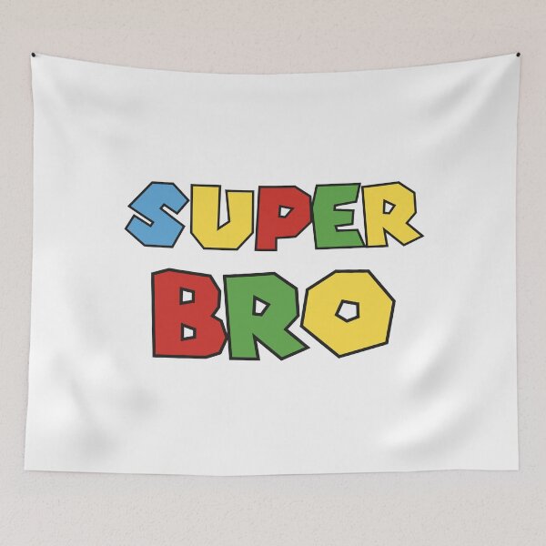 Item preview, Super Bro – Colorful Retro Block Letter Design designed and sold by TipTop GFX.