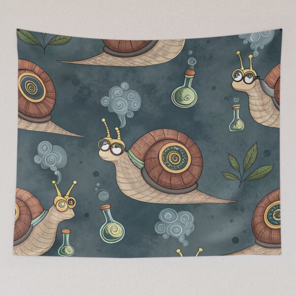 Item preview, Cosmic Neon Snails Pattern designed and sold by Lucky 777.