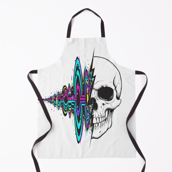 Item preview, Psychedelic Skull Soundwave – Vibrant Trippy Skull Art designed and sold by ZYNORAworld.