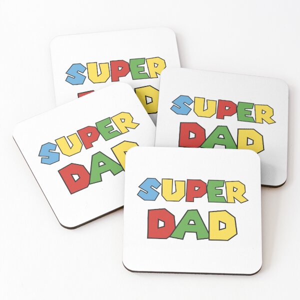 Item preview, Super Dad – Colorful Retro Block Letter Design designed and sold by TipTop GFX.