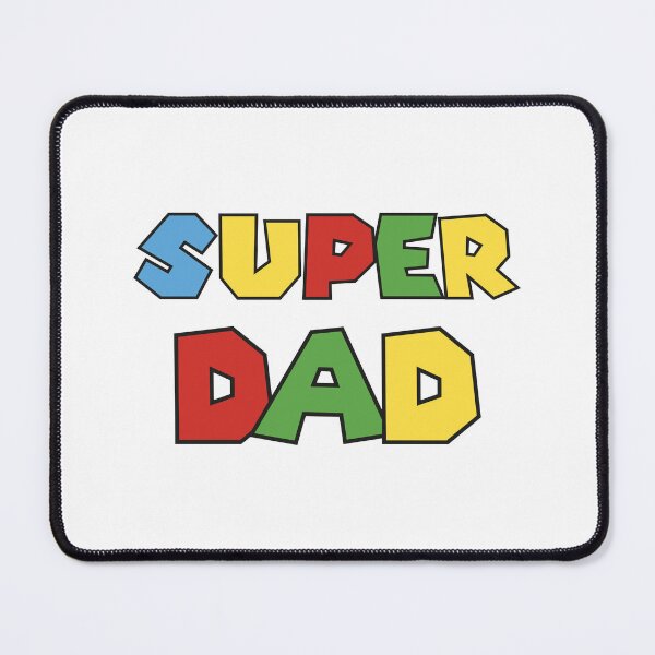 Item preview, Super Dad – Colorful Retro Block Letter Design designed and sold by TipTop GFX.