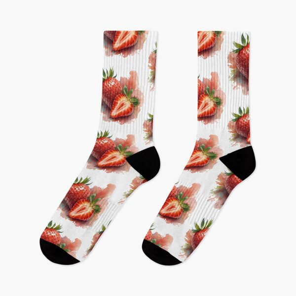 Item preview, Strawberry & Strawberry Slice, Fresh Fruit Illustration designed and sold by Moodune.