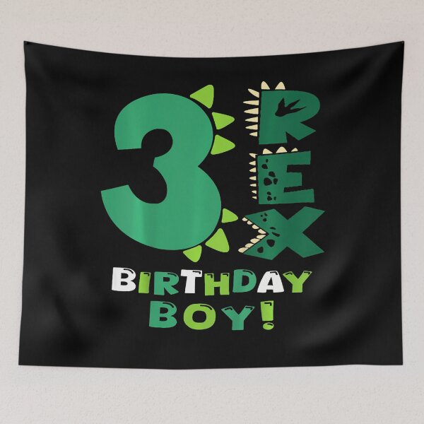 Item preview, Kids Three Rex Birthday Boy 3Rd Birthday Dinosaur Third Year Old designed and sold by TysonLangosh.