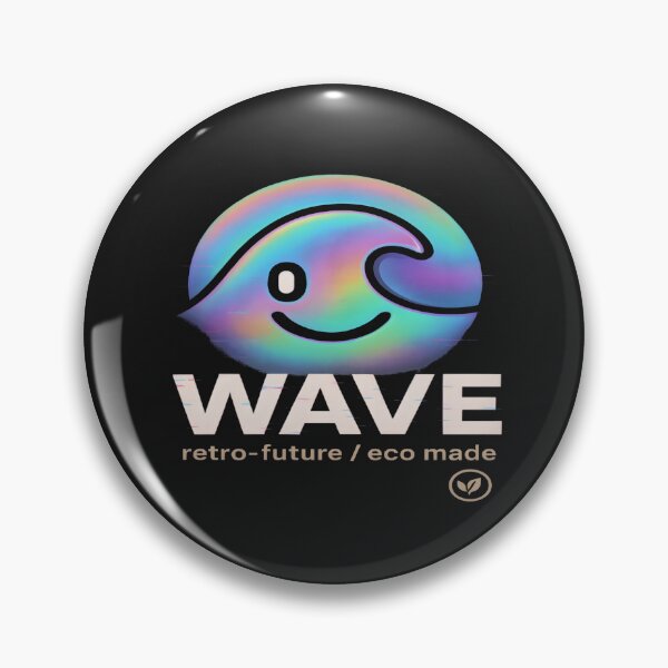 Item preview, Retro-Future Eco Wave Logo Design designed and sold by IvoryArtDesign.