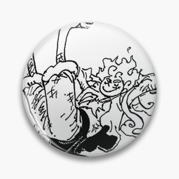 Item preview, One Piece Luffy Gear 5 Nika Smiling | Manga Panel Sticker & Merch designed and sold by Mangartist07.