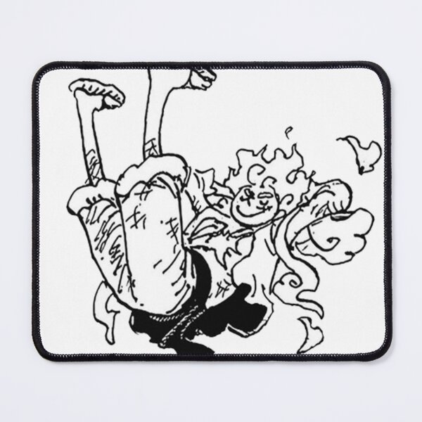 Item preview, One Piece Luffy Gear 5 Nika Smiling | Manga Panel Sticker & Merch designed and sold by Mangartist07.