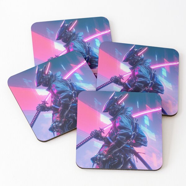 Item preview, Cyberpunk Assassin / Blade Runner Inspired / Neon Sci-Fi Art / Futuristic Dystopian Worlds designed and sold by SMARTKIT  DESIGNAGENCY.